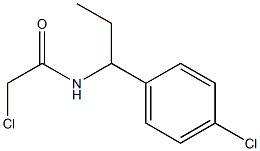 2-CHLORO-N-[1-(4-CHLOROPHENYL)PROPYL]ACETAMIDE 化学構造式