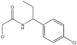 2-CHLORO-N-[1-(4-CHLOROPHENYL)PROPYL]ACETAMIDE,,结构式