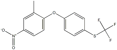 2-(4-TRIFLUOROMETHYLTHIOPHENOXY)-5-NITROTOLUENE,99+% 结构式