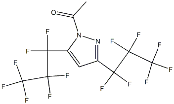 1-ACETYL-3,5-BIS(PERFLUOROPROPYL)PYRAZOLE 97% Struktur