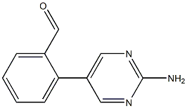 2-(2-AMINOPYRIMIDIN-5-YL)BENZALDEHYDE, 95+% Structure