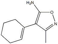 4-CYCLOHEX-1-EN-1-YL-3-METHYLISOXAZOL-5-AMINE 化学構造式