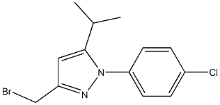 3-BROMOMETHYL-5-ISOPROPYL-N-(4-CHLORO PHENYL)-PYRAZOLE,,结构式