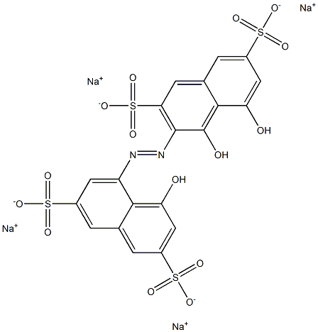 8-(1 8-DIHYDROXY-3 6-DISULFO-2-NAPHTHYLAZO)-1-NAPHTHOL-3 6-DISULFONIC ACID TETRASODIUM SALT 97% Structure