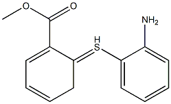 2-(2-AMINOPHENYL THIO)BENZOIC ACID METHYL ESTER Structure