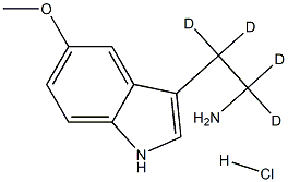 5-METHOXYTRYPTAMINE:HCL (A,A,B,B-D4, 98%) Structure