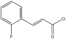 (E)-3-(2-FLUORO-PHENYL)-ACRYLOYL CHLORIDE 96% Structure