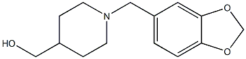 (1-BENZO[1,3]DIOXOL-5-YLMETHYLPIPERIDIN-4-YL)METHANOL, 95+%,,结构式