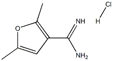 2,5-Dimethyl-furan-3-carboxamidine HCl Structure