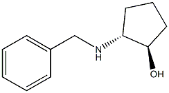 trans-2-Benzylamino-cyclopentanol 化学構造式