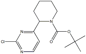 N-BOC-(2-CHLOROPYRIMIDIN-4-YL)PIPERIDINE Struktur