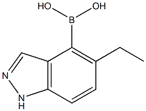 5-ETHYL-1H-INDAZOL-4-YL BORONIC ACID Struktur