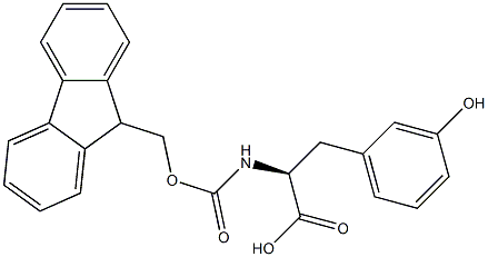 FMOC-3-HYDROXYL-L-PHENYLALANINE 化学構造式