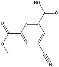 5-CYANOISOPHTHLIC ACID, MONOMETHYL ESTER,,结构式