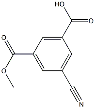 5-CYANOISOPHTHLIC ACID, MONOMETHYL ESTER Structure