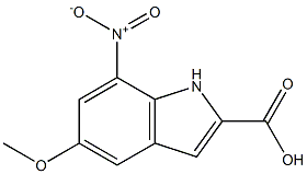5-METHOXY-7-NITRO-1H-INDOLE-2-CARBOXYLIC ACID Structure