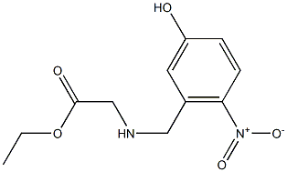 ETHYL N-(3-HYDROXY-6-NITRO-BENZYL)GLYCINATE Structure