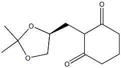 (S)-2-((2,2-DIMETHYL-1,3-DIOXOLAN-4-YL)METHYL)CYCLOHEXANE-1,3-DIONE Structure