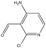 4-AMINO-2-CHLORO-PYRIDINE-3-CARBALDEHYDE 结构式