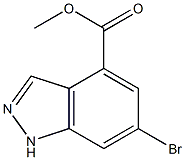 METHYL 6-BROMO-1H-INDAZOLE-4-CARBOXYLATE Struktur