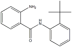 2-AMINO, N-(2-TERTIARYBUTYL PHENYL)BENZAMIDE 化学構造式