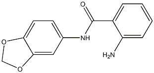 2-AMINO, N-[3,4-(METHYLENEDIOXY)PHENYL]BENZAMIDE Structure