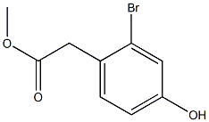 ALPHA-BROMO-(4-HYDROXYPHENYL) ACETIC ACID METHYL ESTER Structure