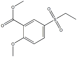 2-Methoxy-5-Ethylsulfonyl Methyl Benzoate Struktur