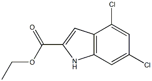 4,6-Dicloroindole-2-Carboxylic Acid Ethyl Ester Structure