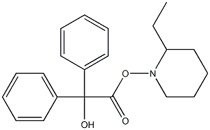 Ethylpiperidyl Benzilate Structure