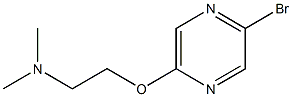 2-BROMO-5-(2-DIMETHYLAMINOETHOXY)PYRAZINE,,结构式