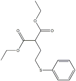 2-(2-PHENYLTHIOETHYL)MALONIC ACID DIETHYL ESTER,,结构式