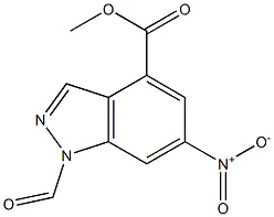 4-METHOXYCARBONYL-6-NITRO-(1H)INDAZOLE CARBOXYALDEHYDE