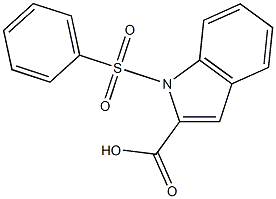 1-PHENYLSULFONYLINDOLE-2-CARBOXYLIC ACID Struktur