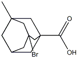 3-BROMO-5-METHYLADAMANTANECARBOXYLIC ACID,,结构式