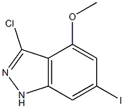 6-IODO-4-METHOXY-3-CHLOROINDAZOLE Structure