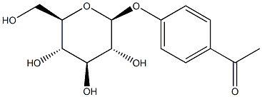 P-ACETYLPHENYL-BETA-D-GLUCOSIDE 结构式
