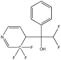 2,2,3,3,3-PENTAFLUORO-1-PHENYL-1-(4-PYRIDYL)ETHANOL 结构式