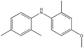 N-(2,4-DIMETHYLPHENYL)-2-METHYL-4-METHOXYANILINE 化学構造式