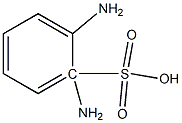 1,2-PHENYLENEDIAMINE-2-SULFONIC ACID 化学構造式