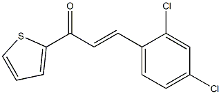 1-(2-THIENYL)-3-(2,4-DICHLOROPHENYL)-2-PROPEN-1-ONE 化学構造式