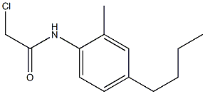4-N-BUTYL-N-(CHLOROACETYL)-2-METHYLANILINE 结构式