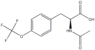 (S)-N-ACETYL-4-TRIFLUOROMETHOXYPHENYLALANINE Struktur