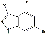 4,6-DIBROMO-3-HYDROXYINDAZOLE,,结构式