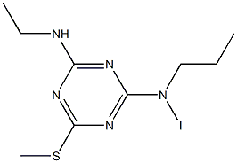 2-ETHYLAMINO-4-IODOPROPYLAMINO-6-METHYLTHIO-1,3,5-TRIAZINE Structure