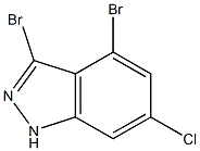 6-CHLORO-3,4-DIBROMOINDAZOLE Structure