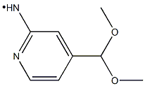 4-(DIMETHOXYMETHYL)PYRIDINE-2-AMINO,,结构式