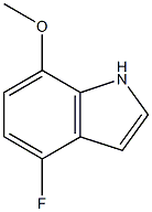 7-METHOXY-4-FLUOROINDOLE 化学構造式