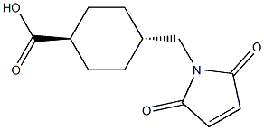 trans-4-(maleimidomethyl)cyclohexane-1-carboxylic acid Struktur