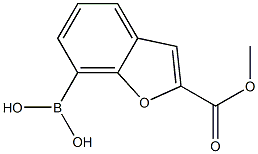 2-(METHOXYCARBONYL)BENZOFURAN-7YL-7-BORONICACID Structure